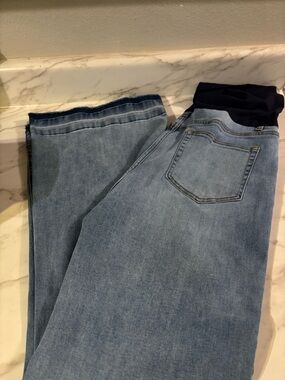 Pinkblush Light Blue wide/flare Maternity Jeans